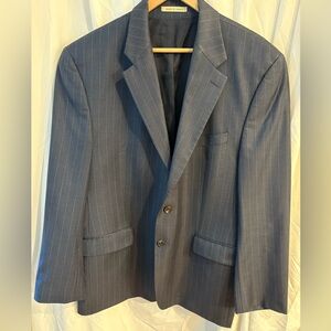 Lauren Ralph Lauren 100% wool navy pinstriped blazer Size 44R